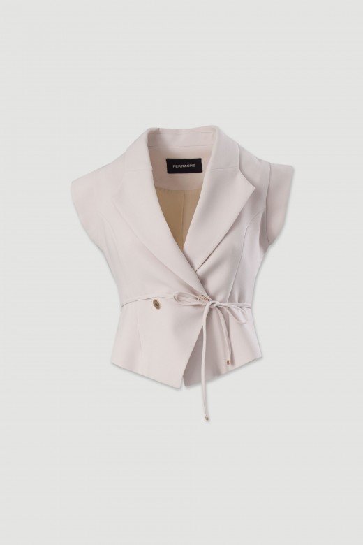 Fitted classic wrap-style vest