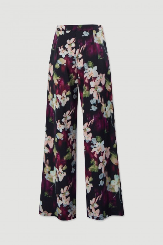 Cala fluida estampada floral