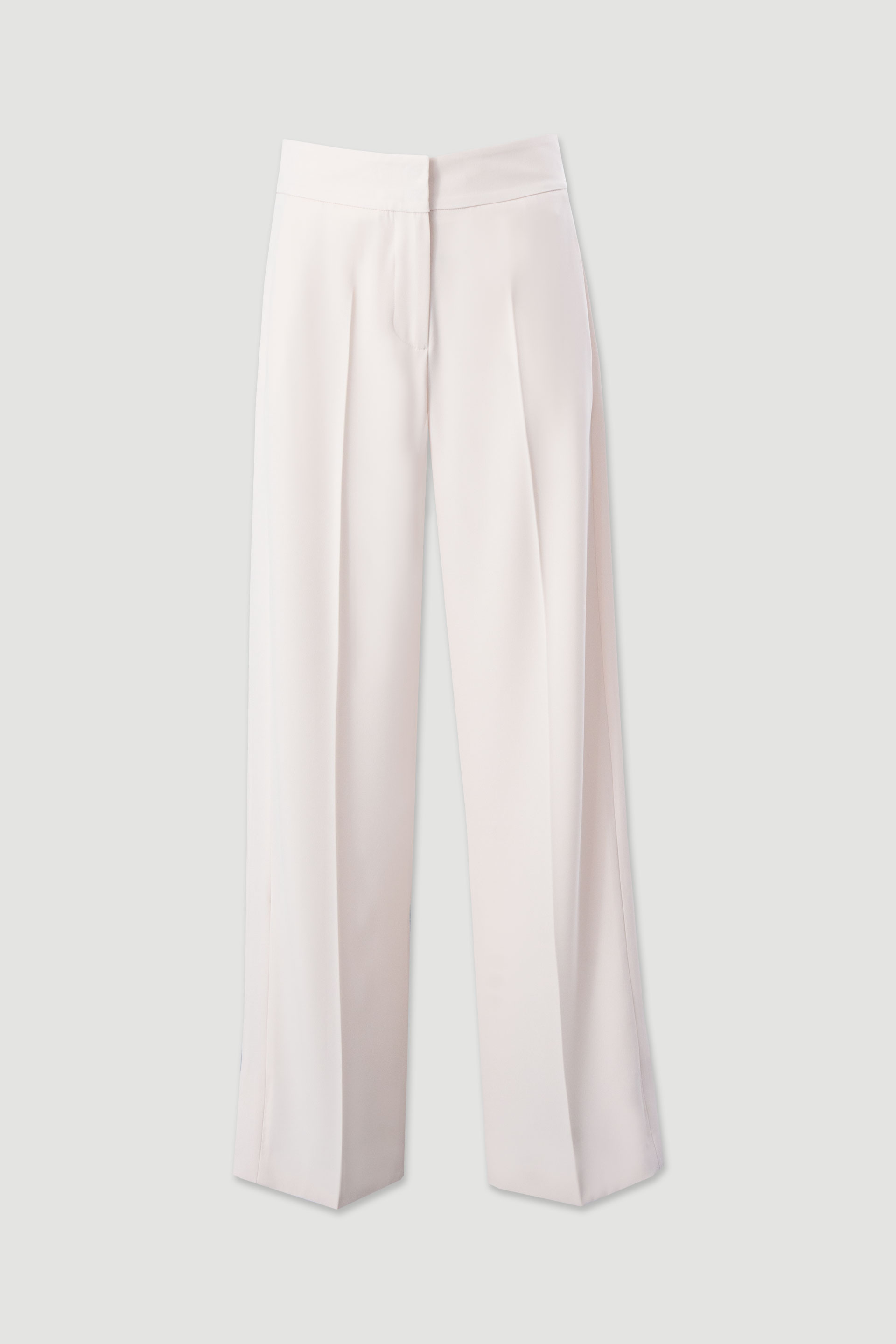 Classic wide-leg trousers with slit detail