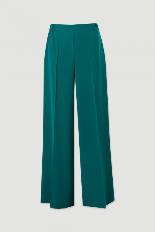 Fluid wide-leg trousers
