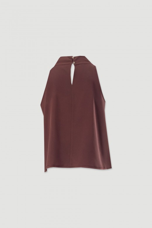 Draped high neck top