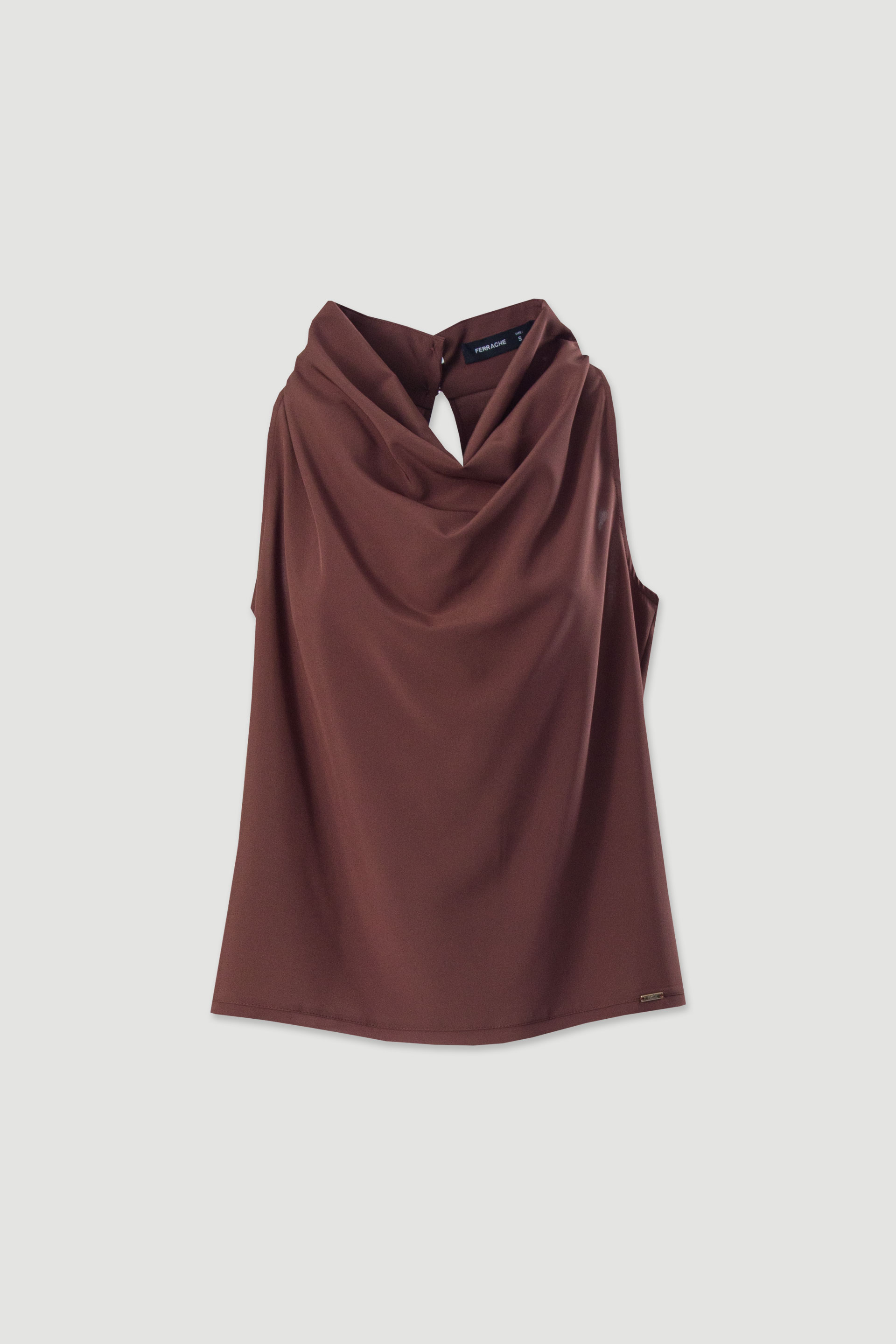 Top gola subida drapeada