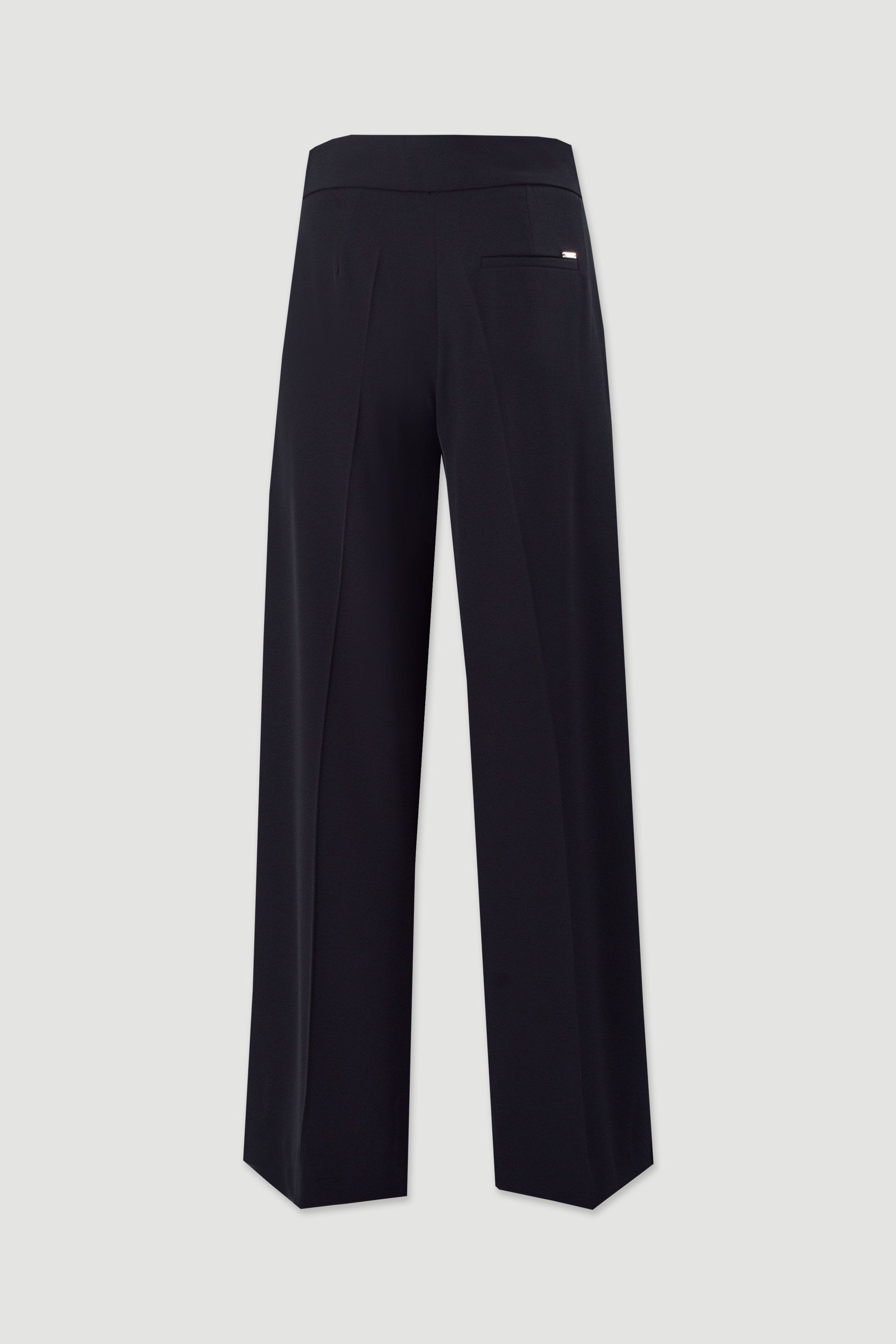 Classic wide-leg trousers with slit detail