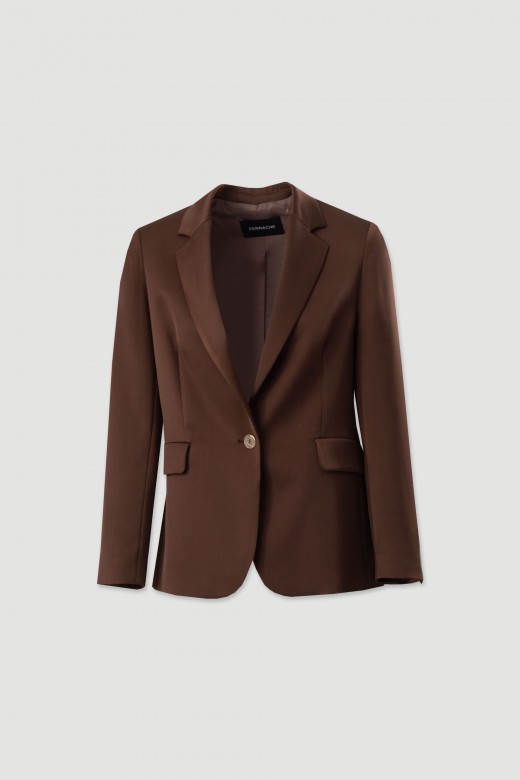 Classic satin blazer