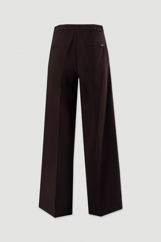 Pantaln clsico de pierna ancha