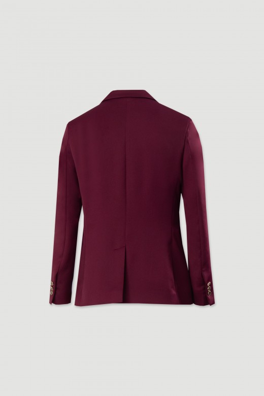 Blazer clsico satinado