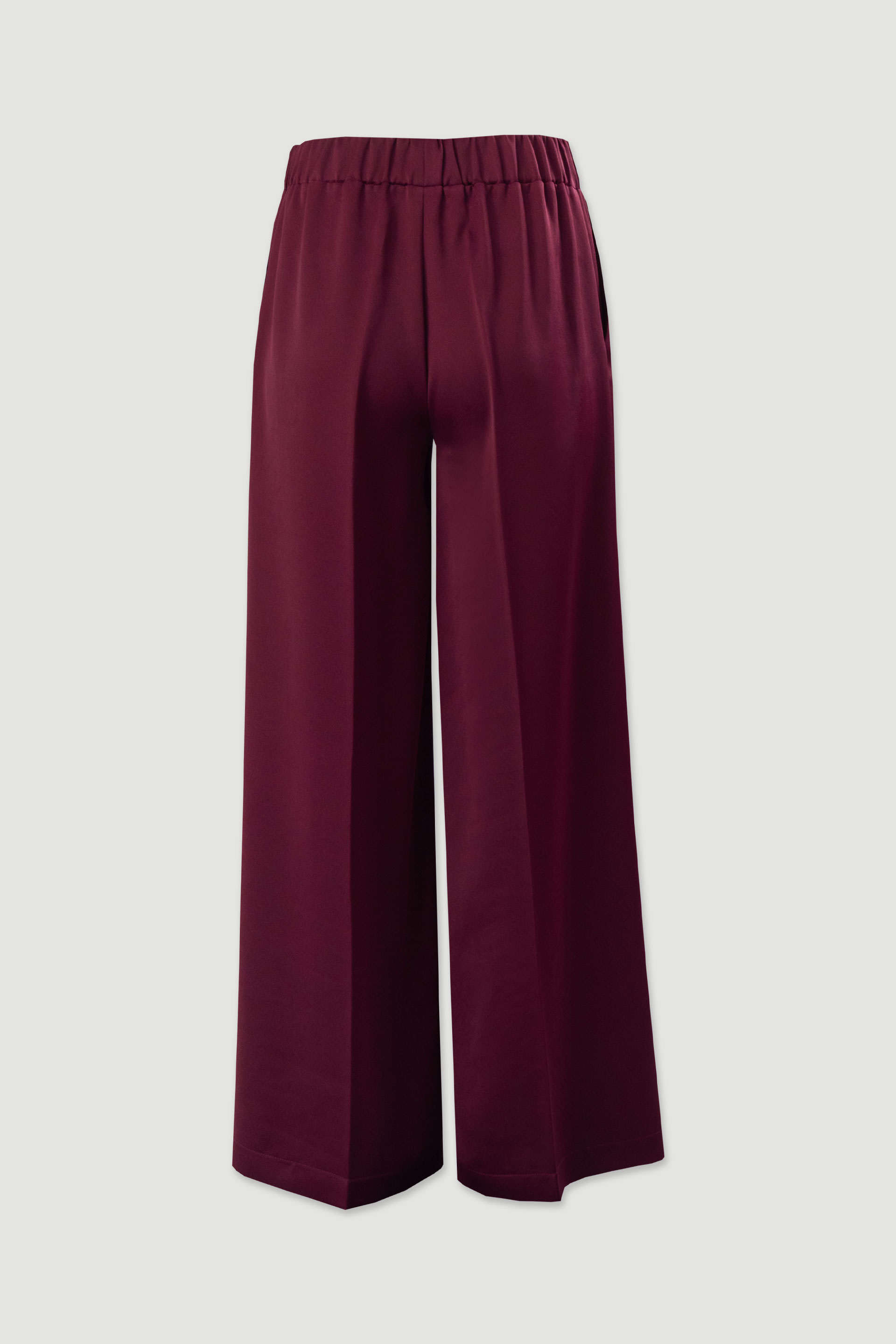 Calça wide leg acetinada