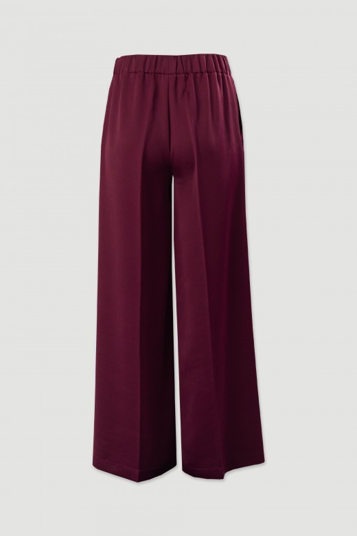 Cala wide leg acetinada