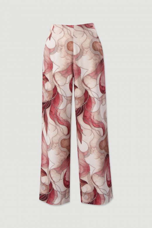 Cala wide leg fluida estampada