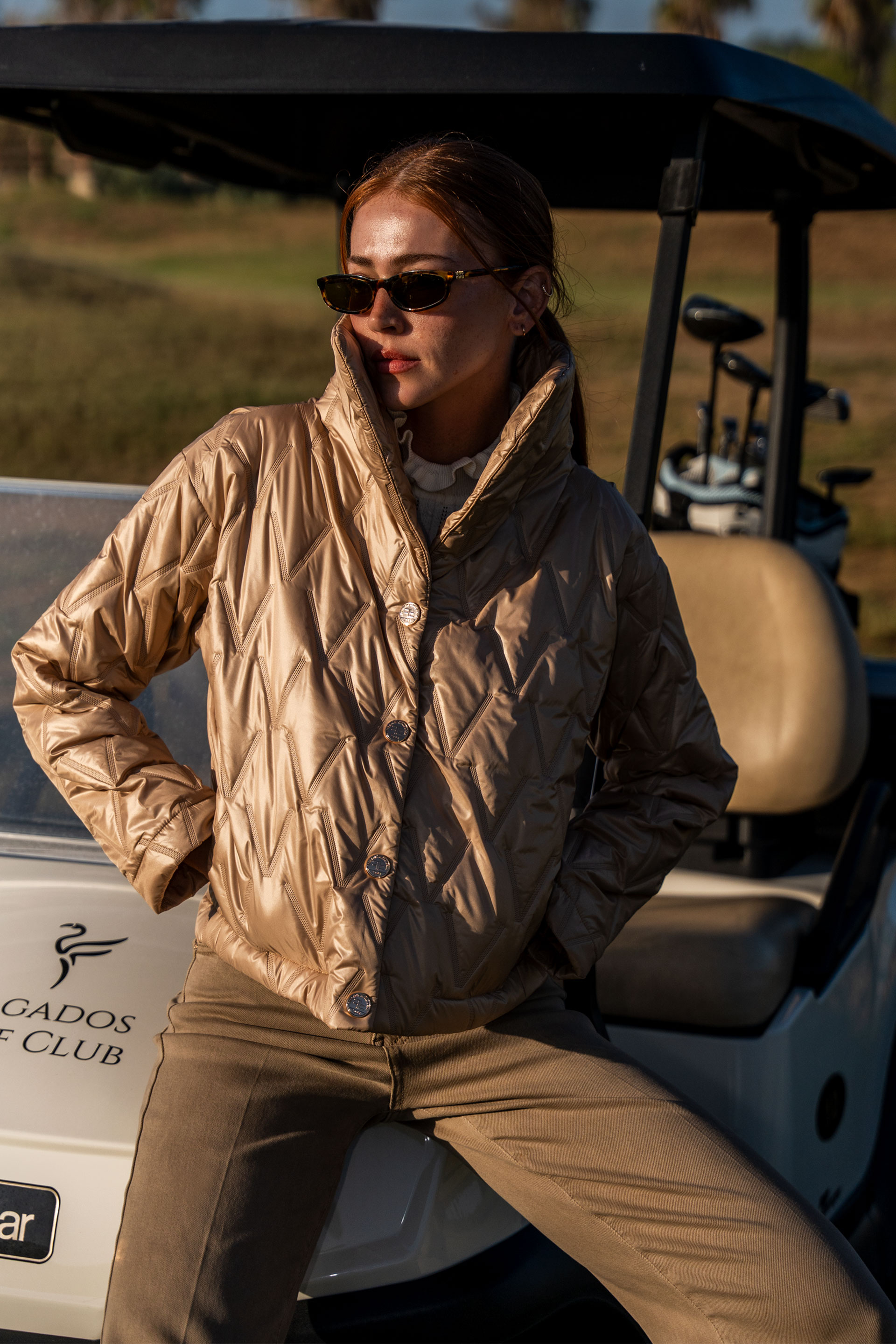 Cazadora acolchada semi-impermeable