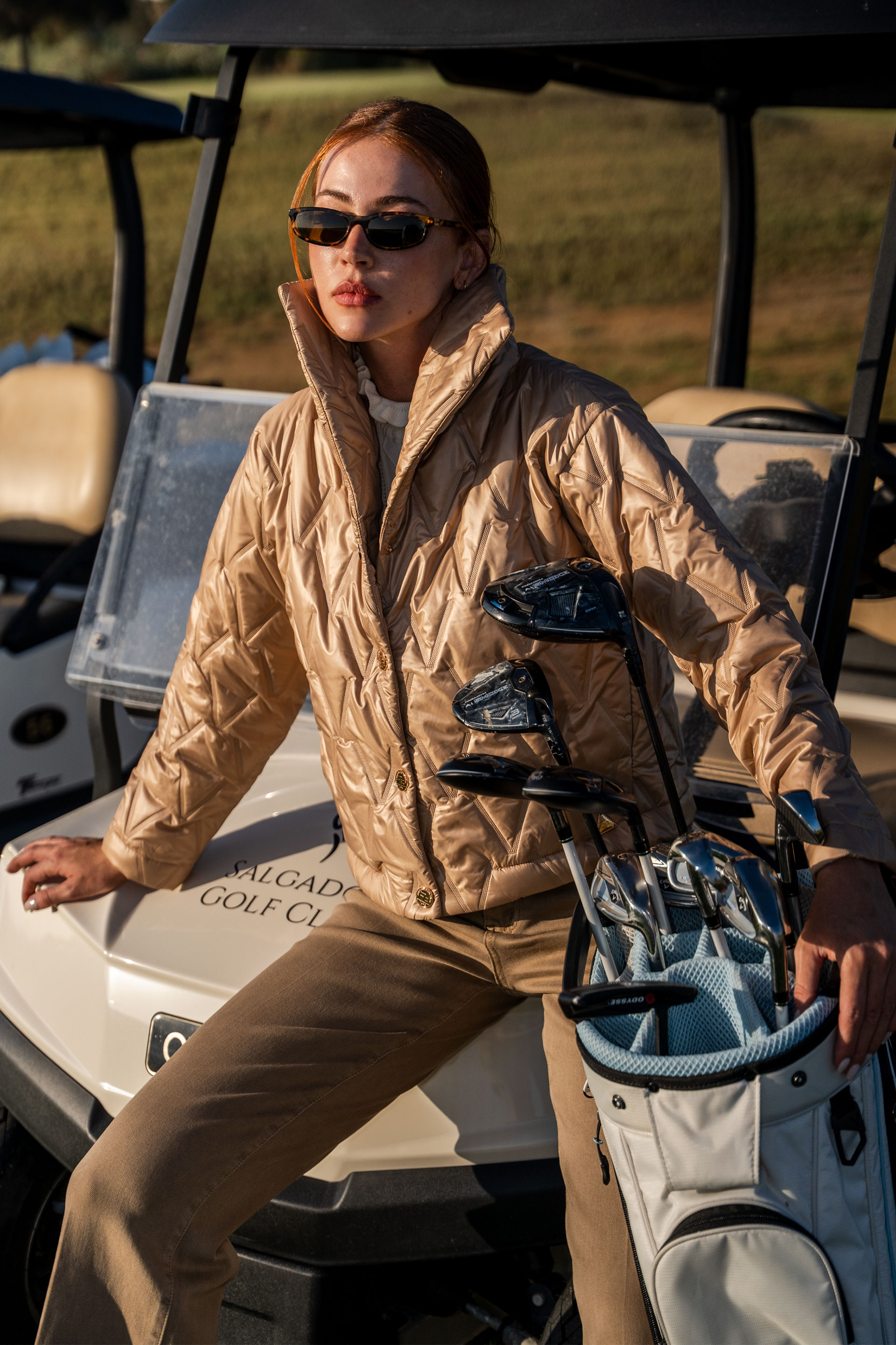 Cazadora acolchada semi-impermeable