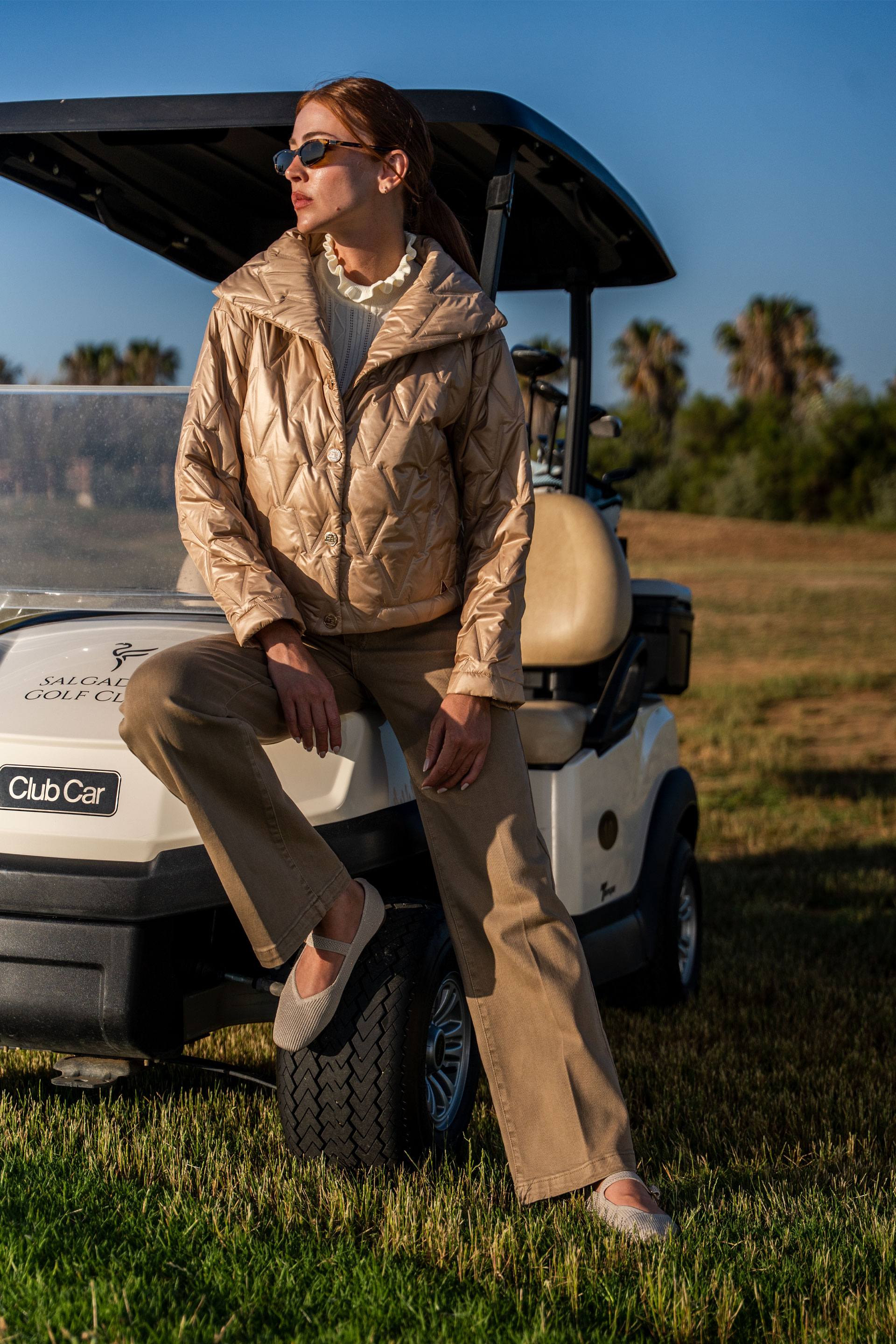 Cazadora acolchada semi-impermeable