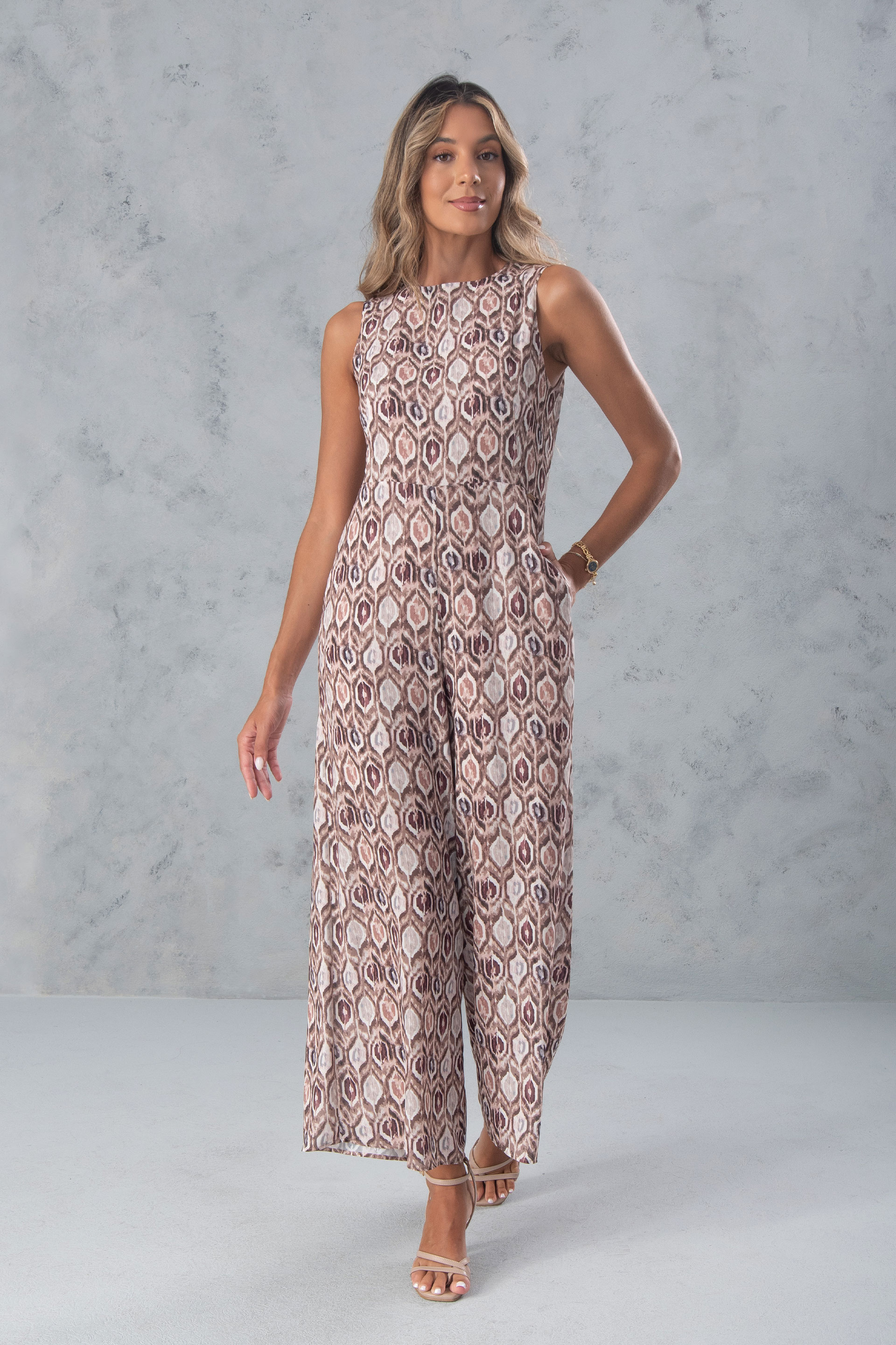 Mono culotte fluido estampado