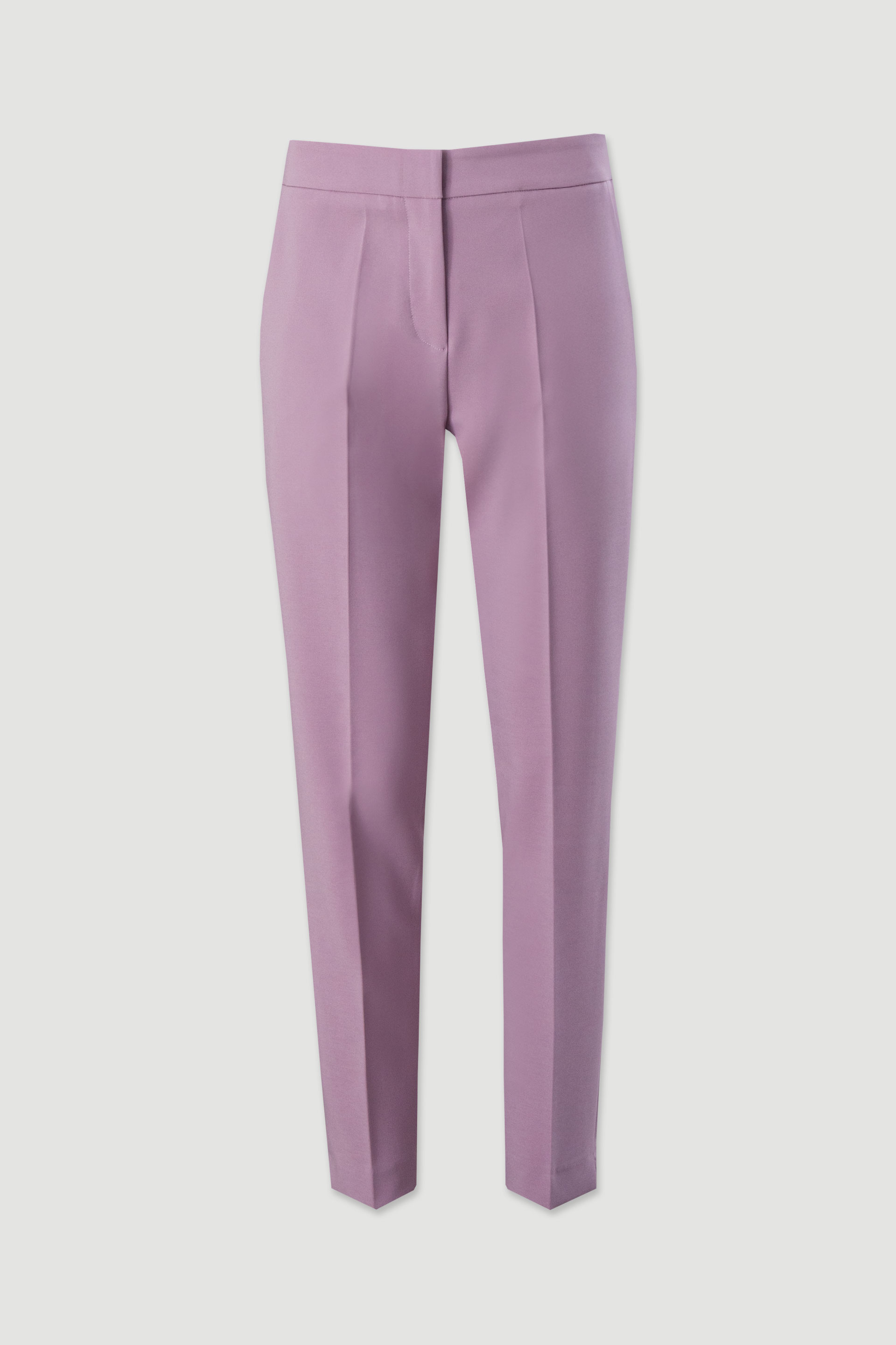 Pantalón clásico de tiro alto con detalle de cinturón elástico