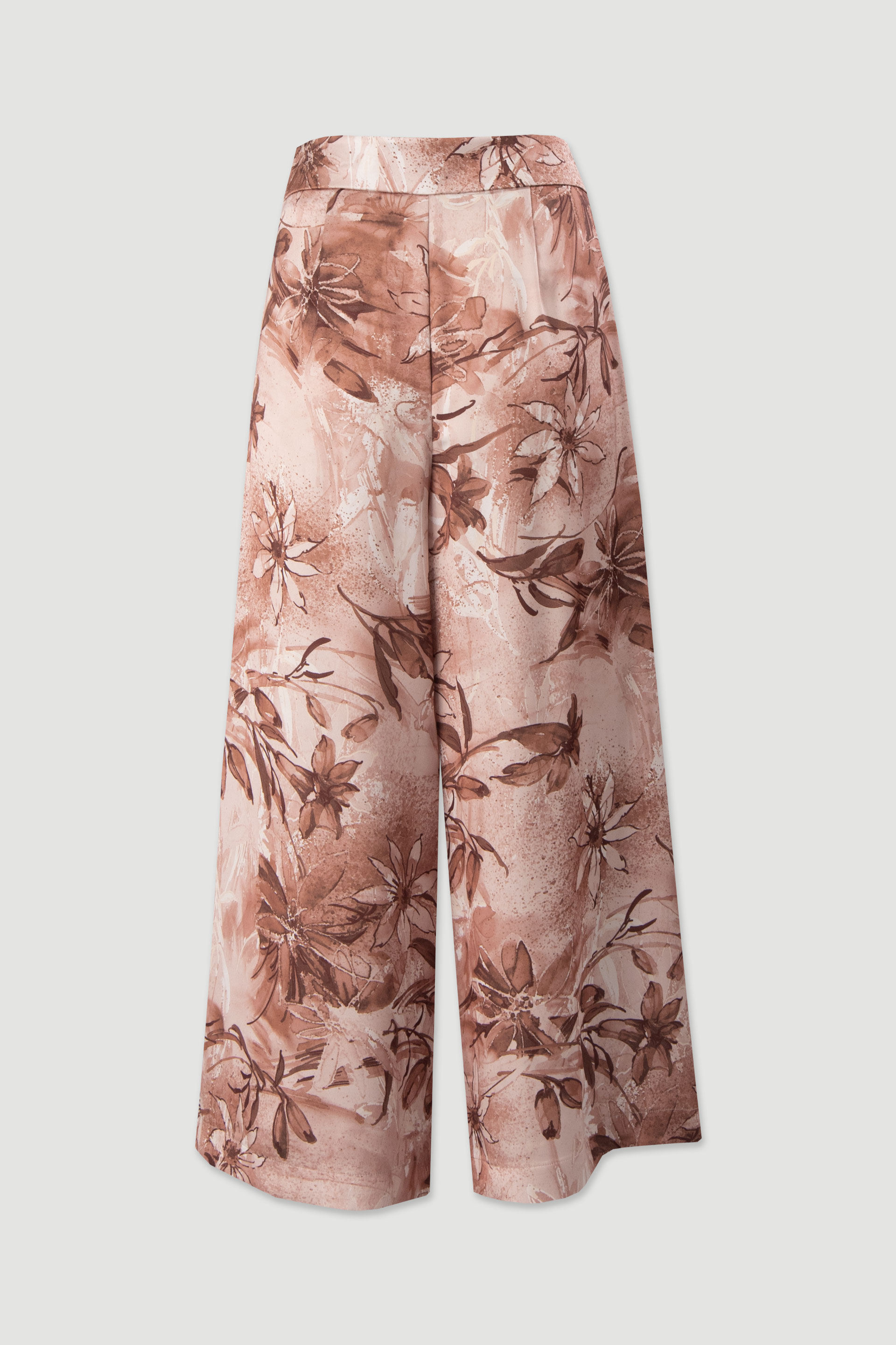 Pantalones cortos estampados con pliegues