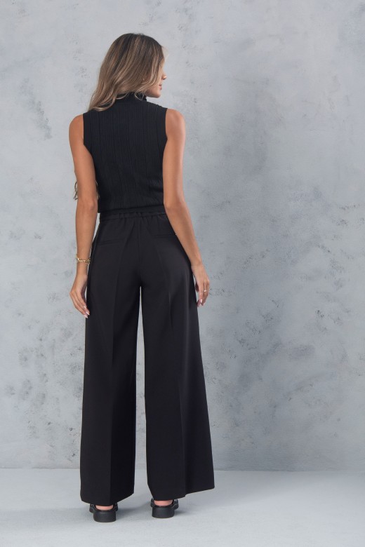 Pantaln clsico de pierna ancha