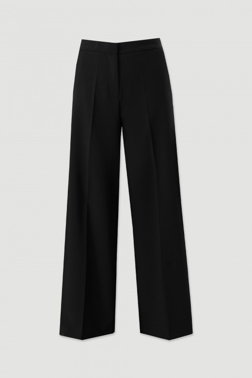 Pantaln clsico de pierna ancha