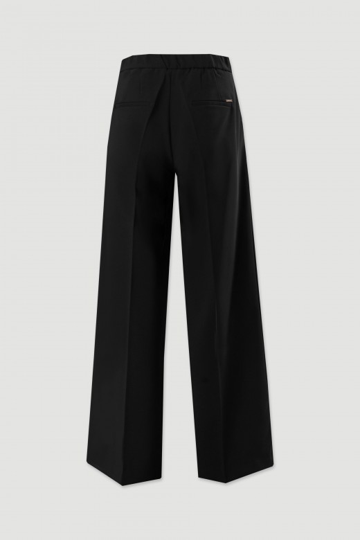 Pantaln clsico de pierna ancha