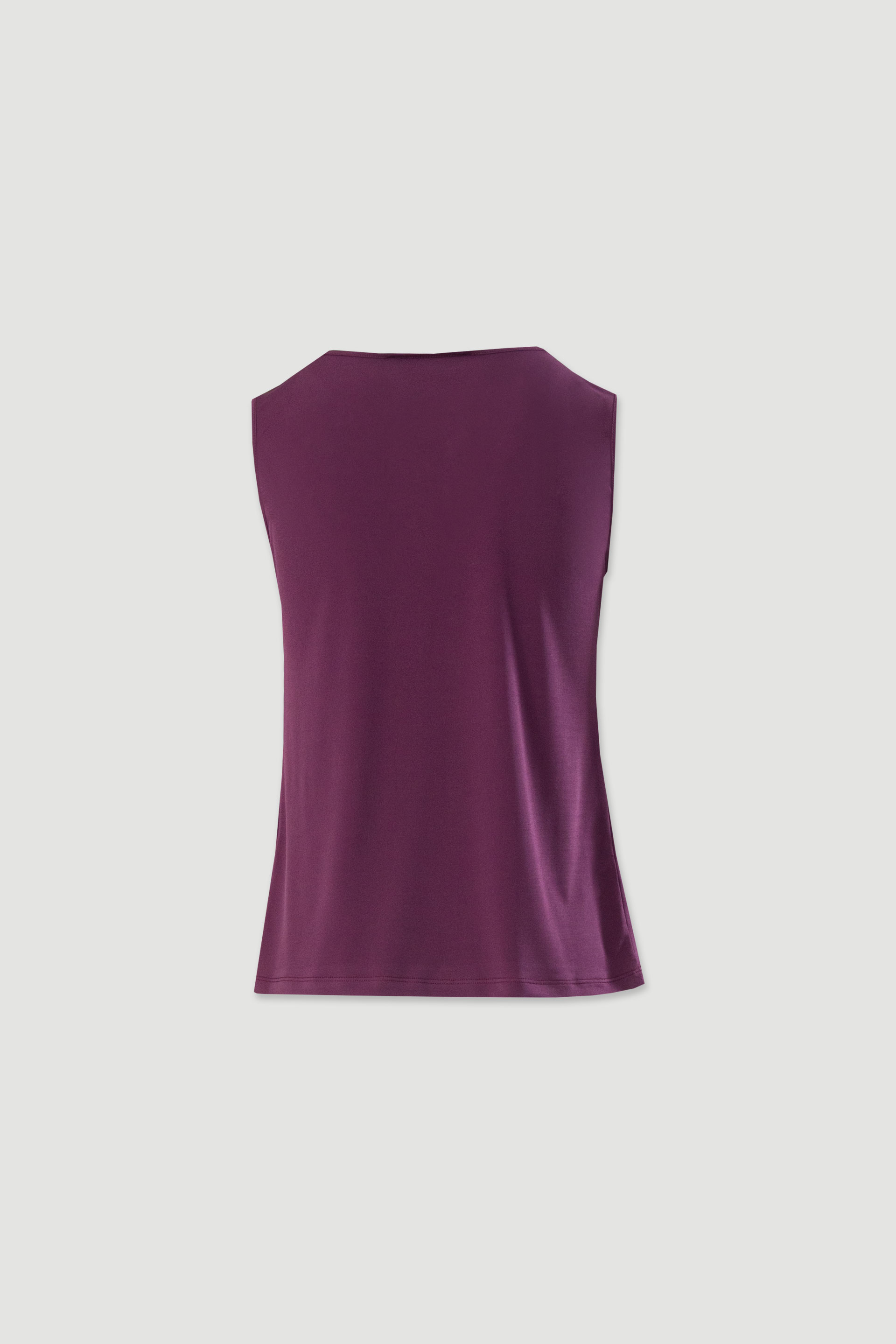 Top básico de punto con escote redondo