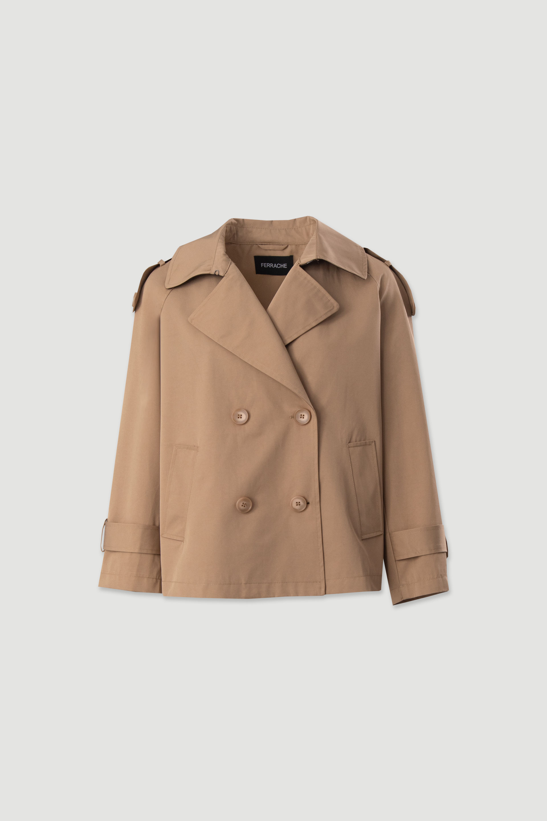 Trench court croisé