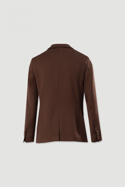 Blazer clsico satinado