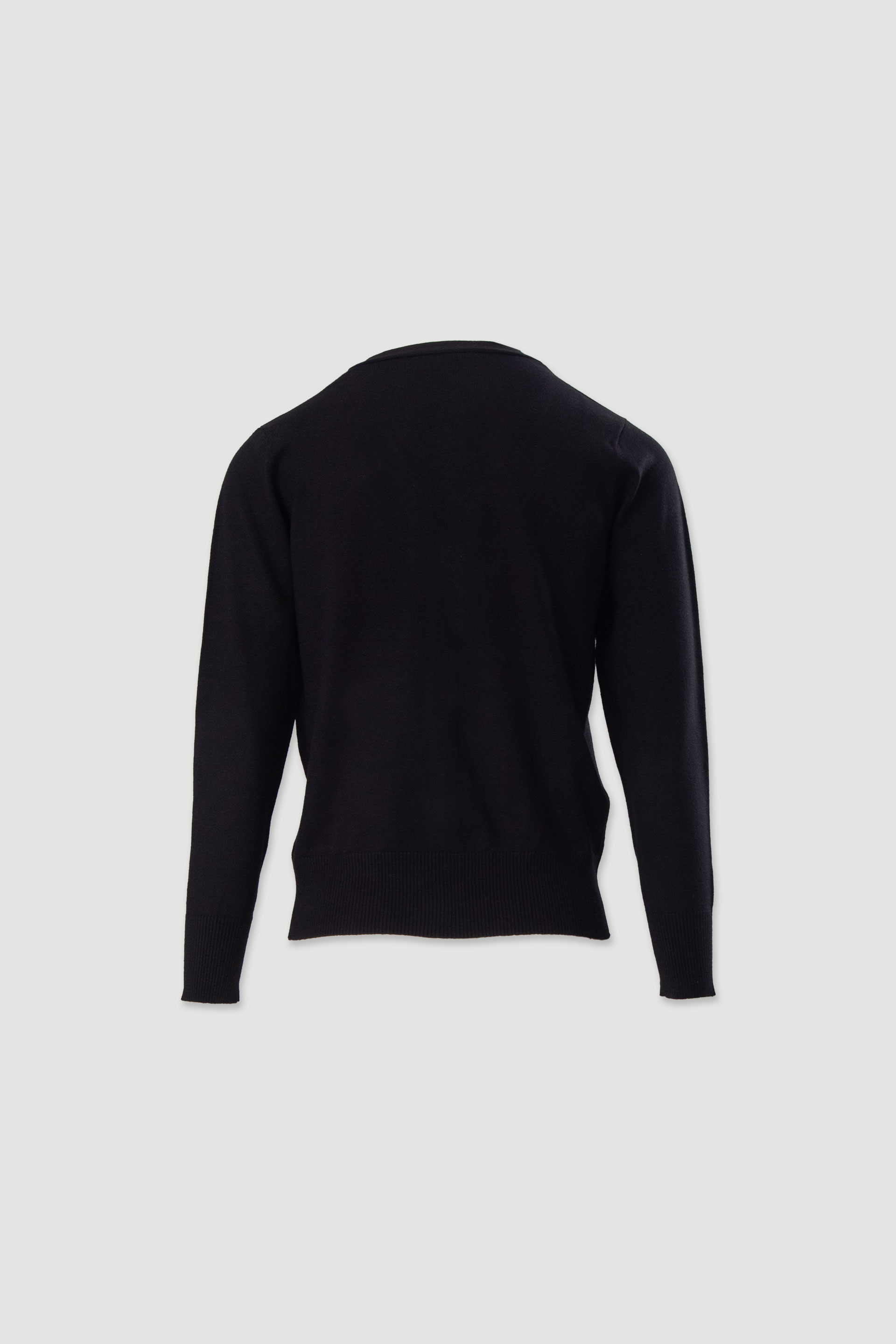 Basic knit cardigan with logo buttons