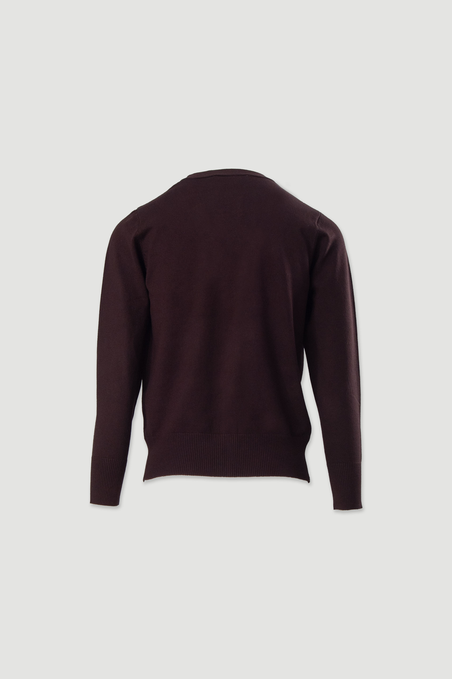 Basic knit cardigan with logo buttons