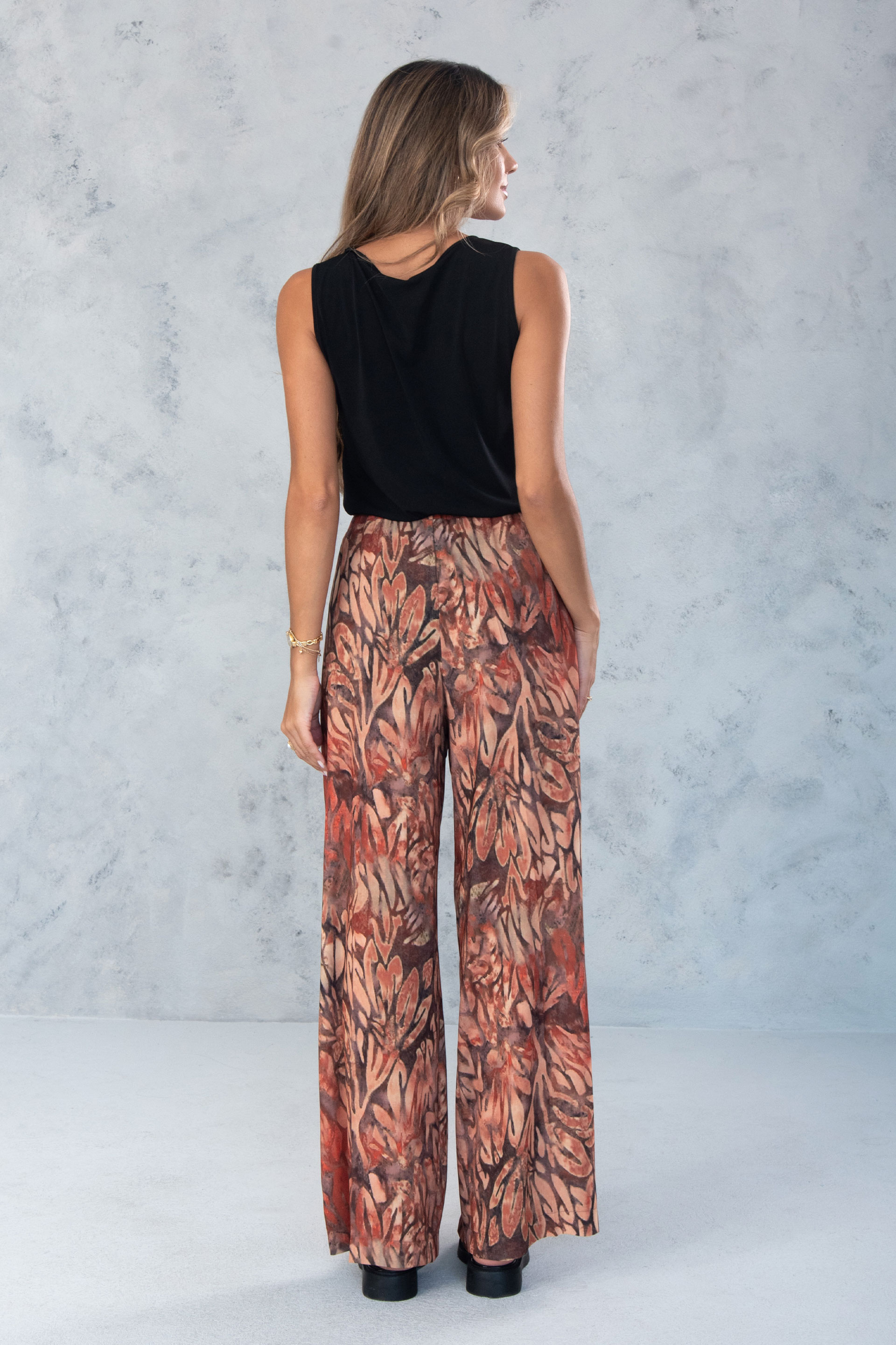 Pantalón fluido estampado