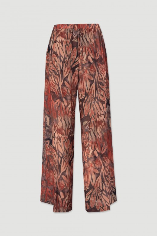 Pantaln fluido estampado