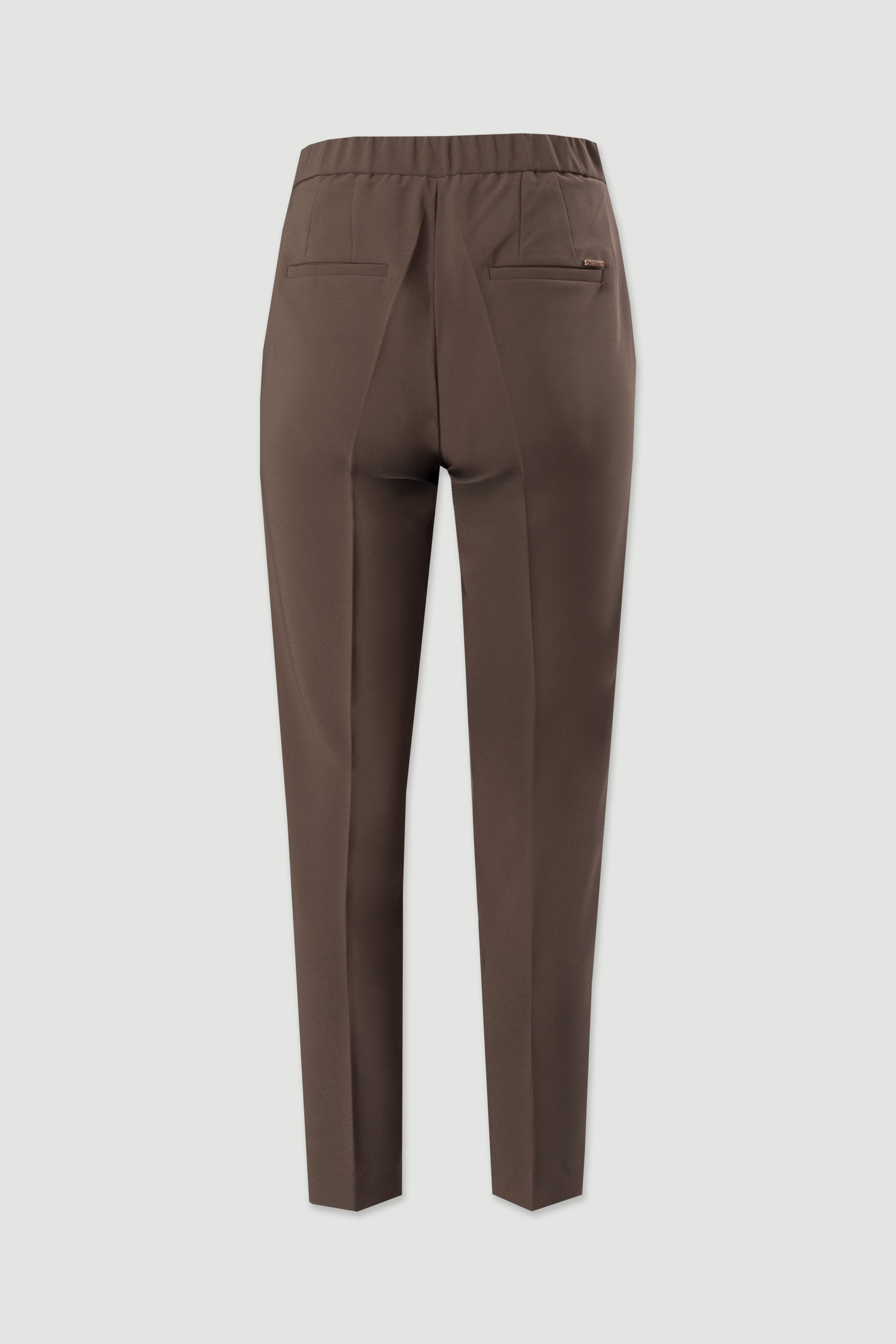 Pantalon classique taille haute avec détail élastique