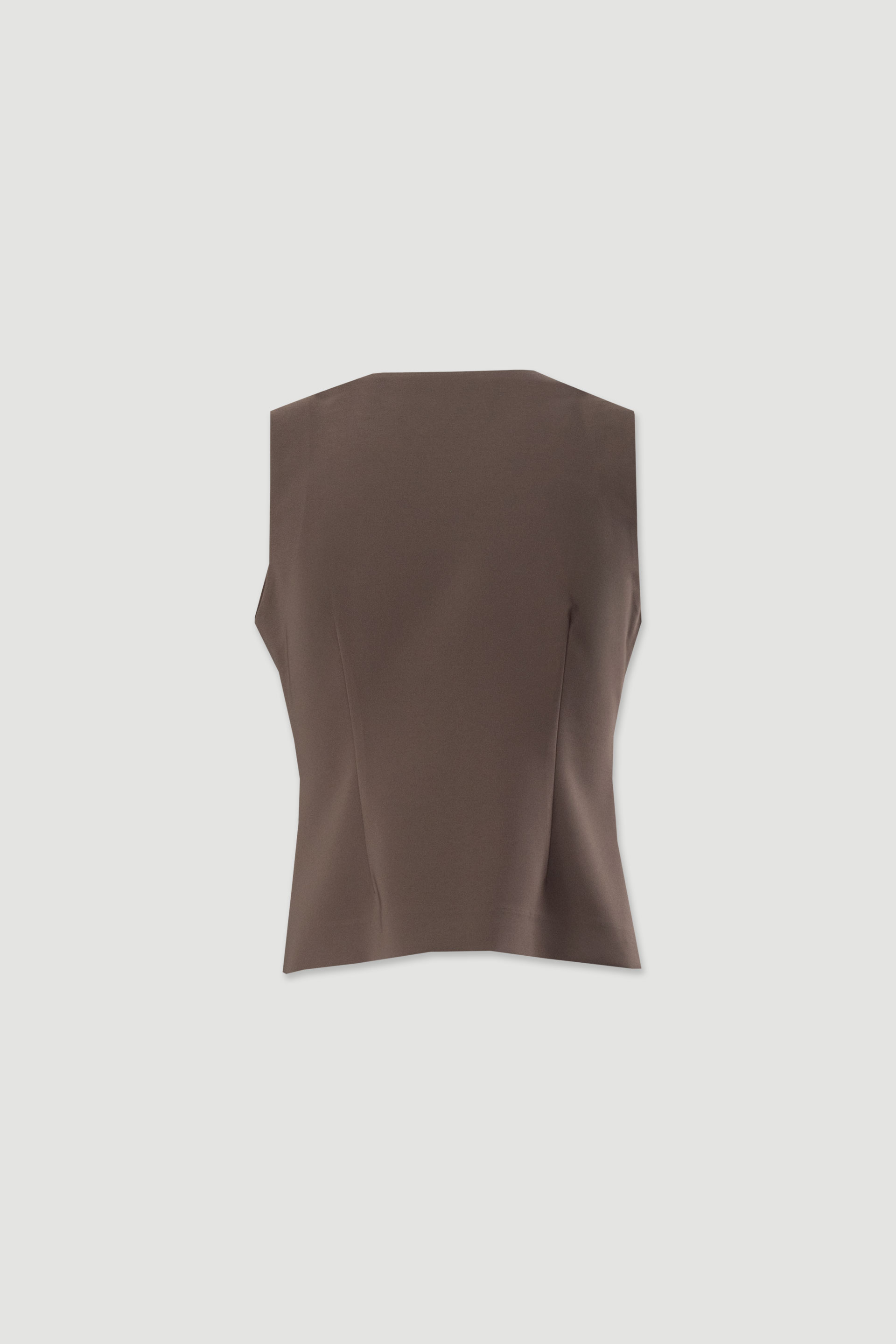 Chaleco corto entallado con cierre cruzado