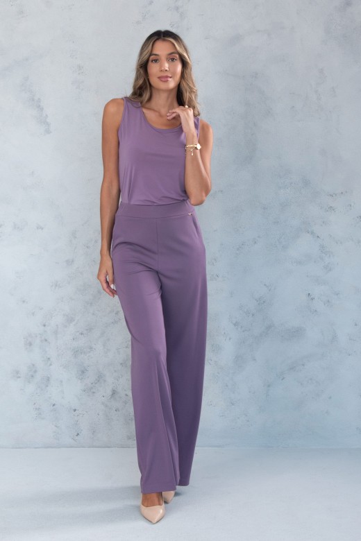 Cala wide leg em malha
