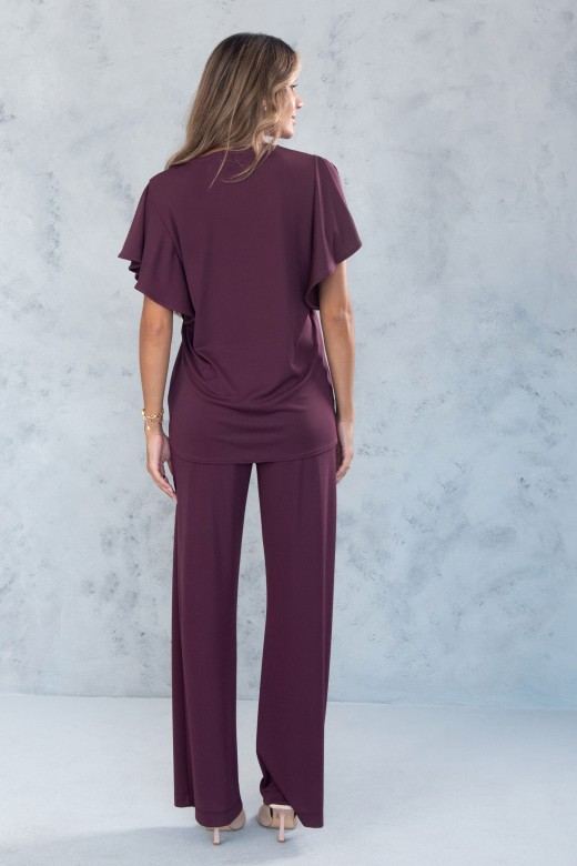 Cala wide leg em malha