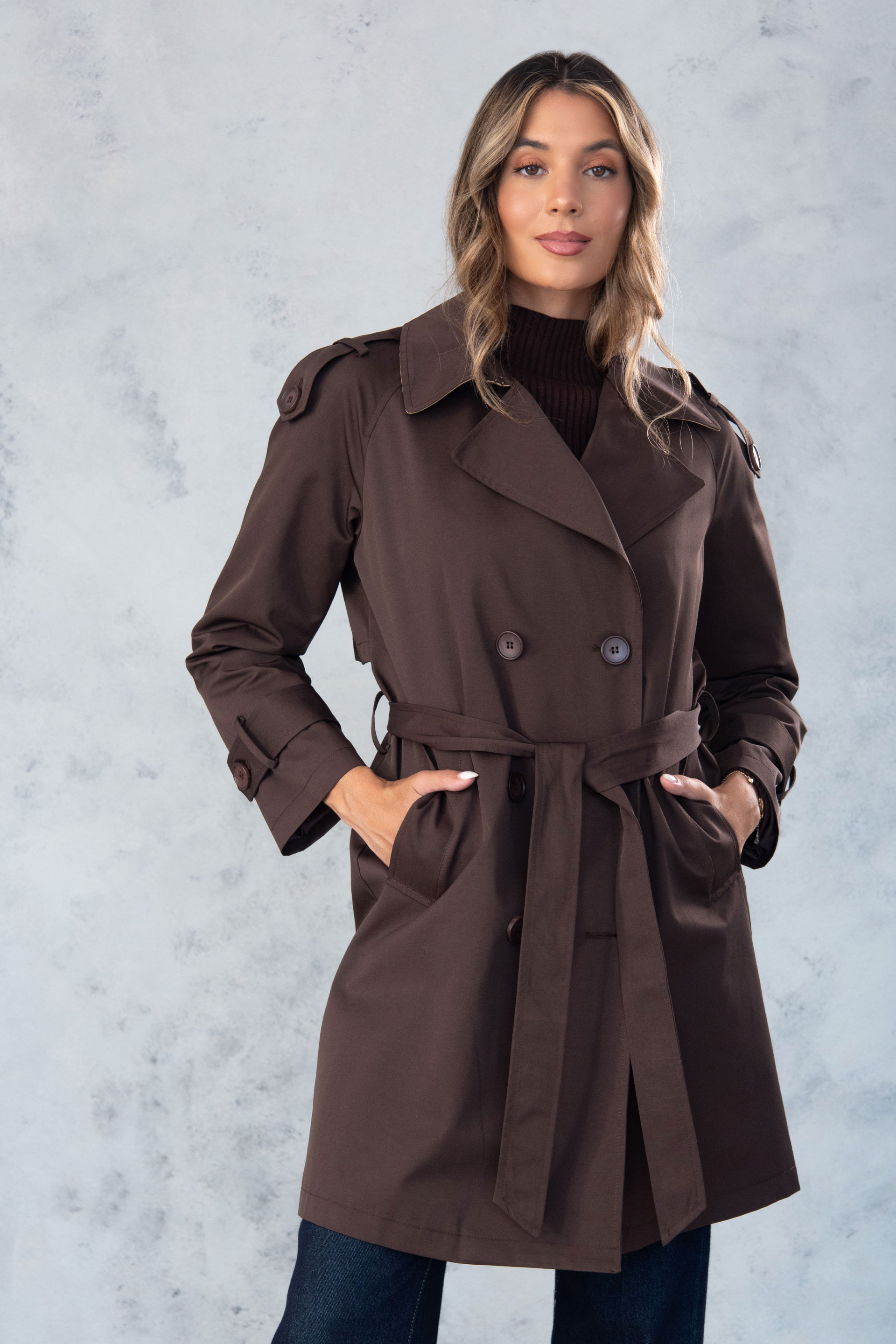 Classic trench coat with belt