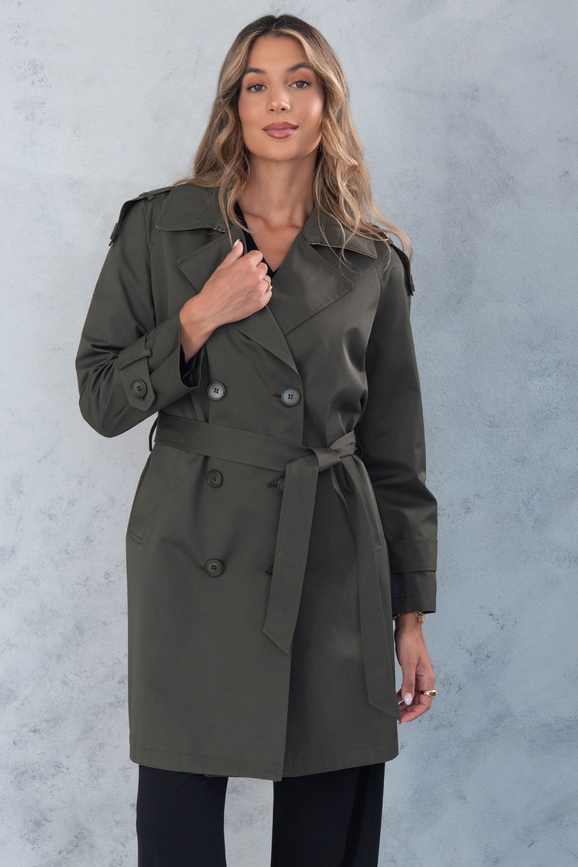 Classic trench coat with belt