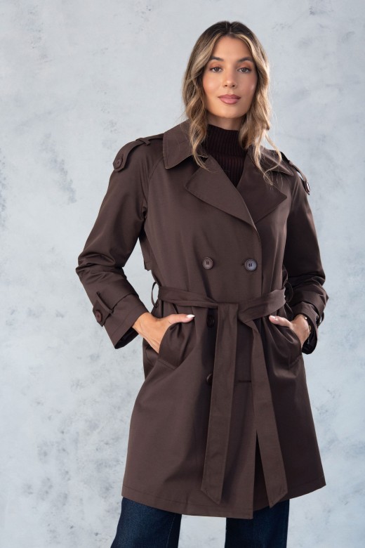 Trench classique avec ceinture