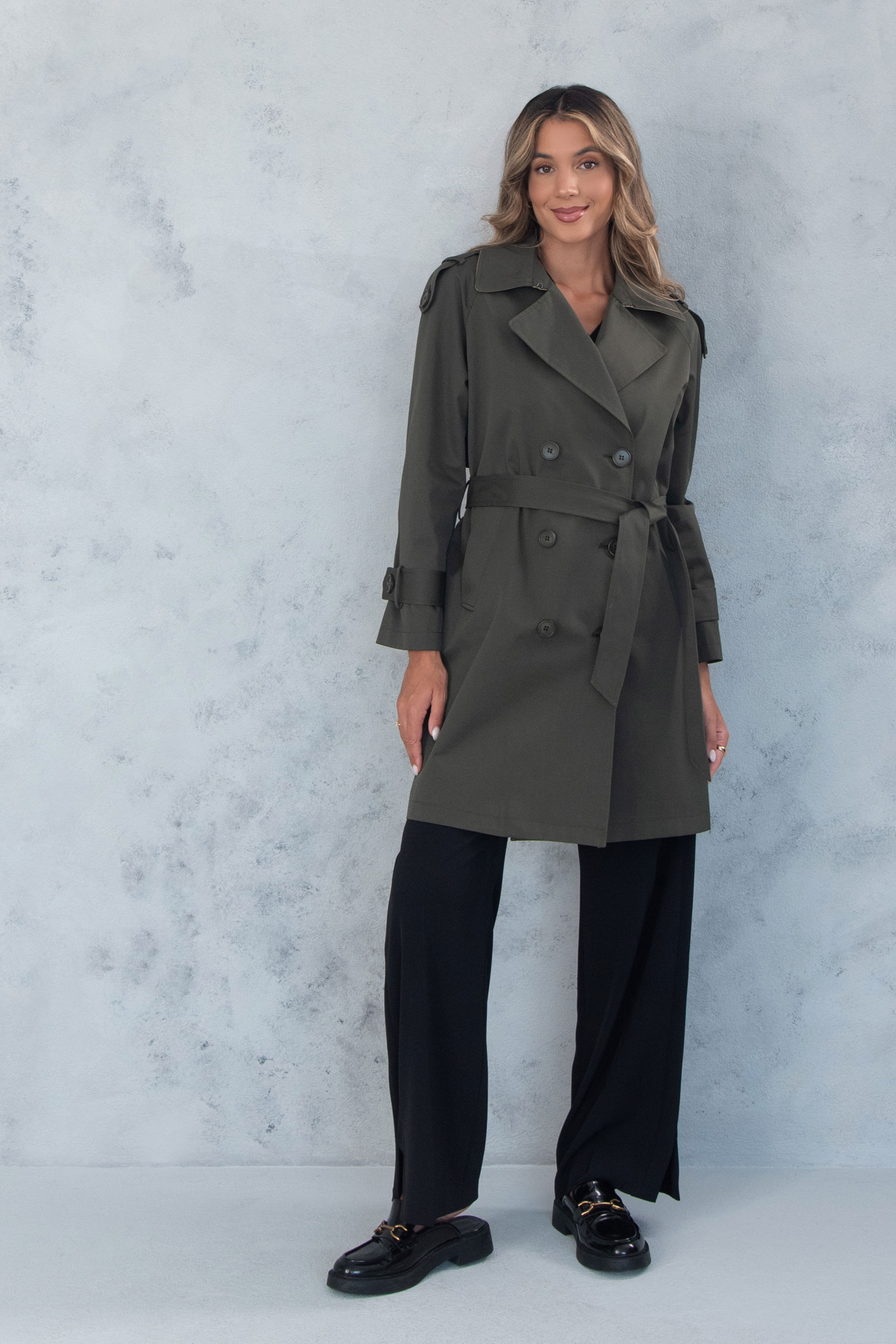 Classic trench coat with belt