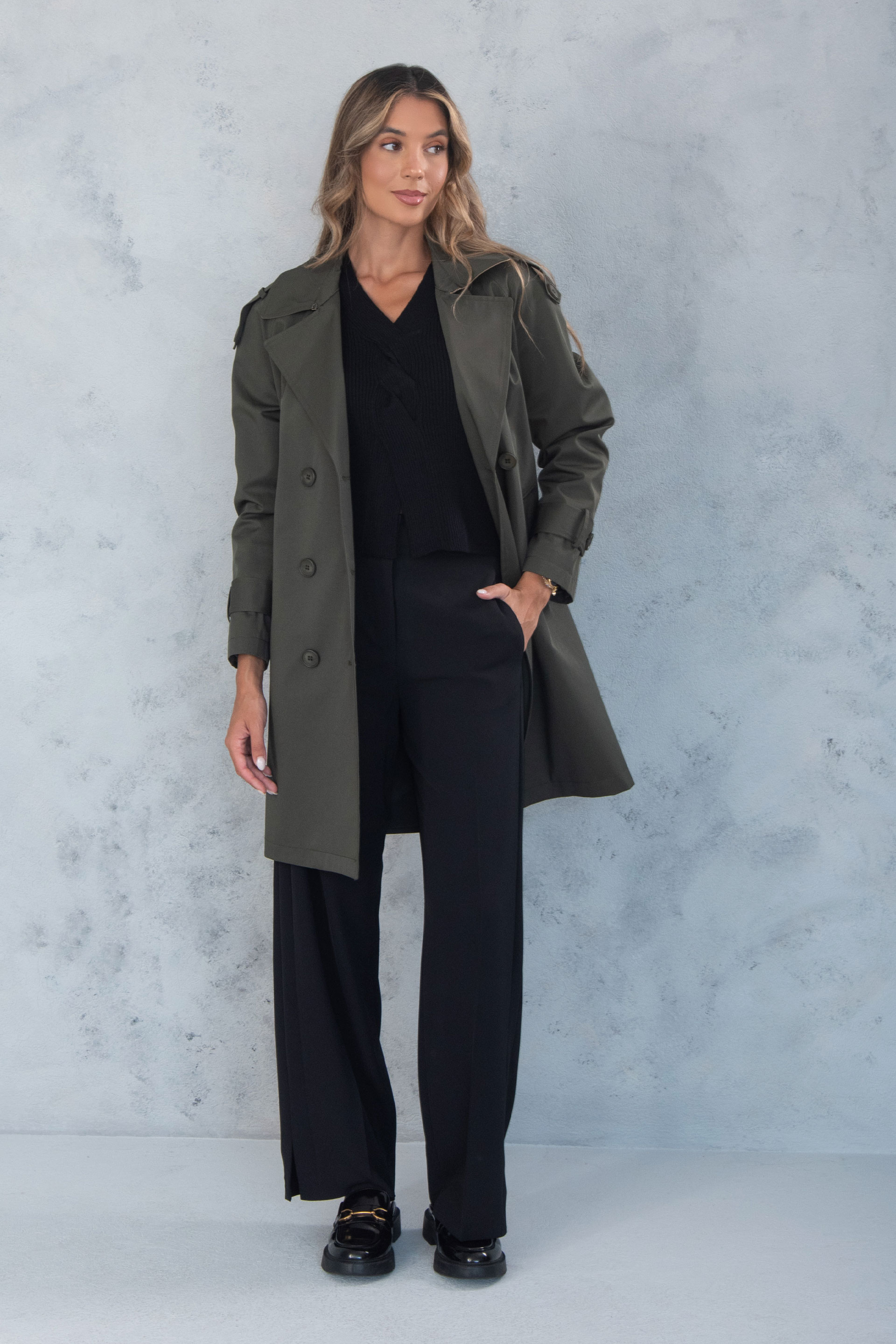 Classic trench coat with belt