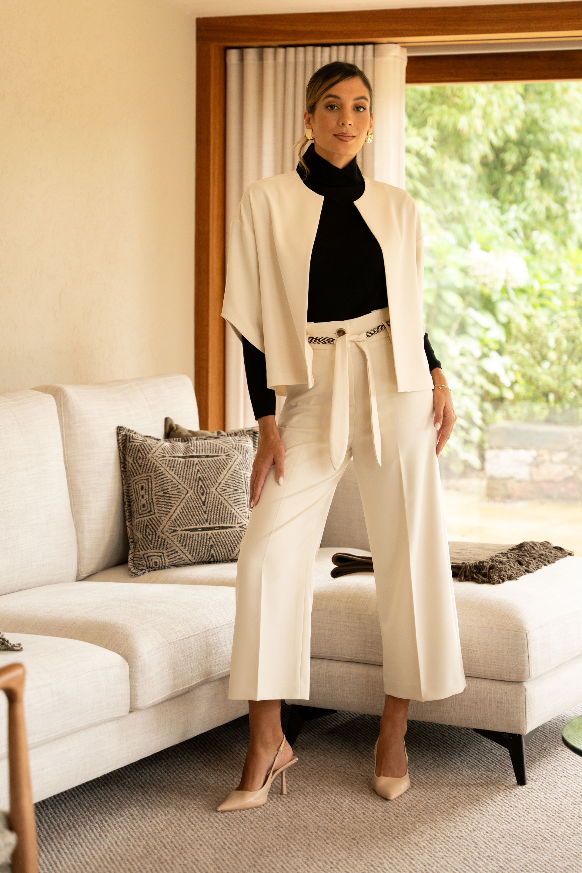 Veste ouverte à coupe fluide