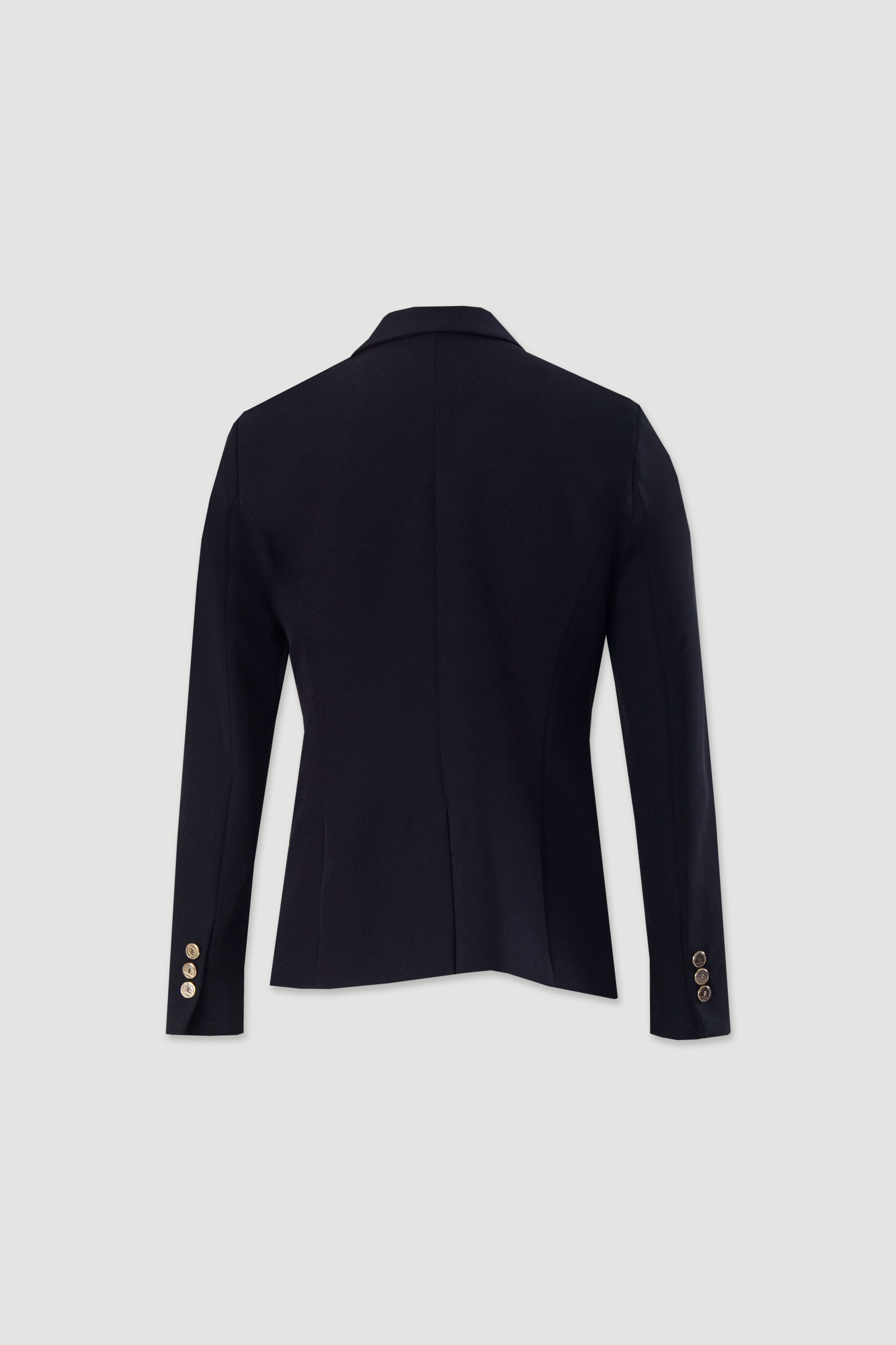 Blazer clássico de fato com botões metálicos