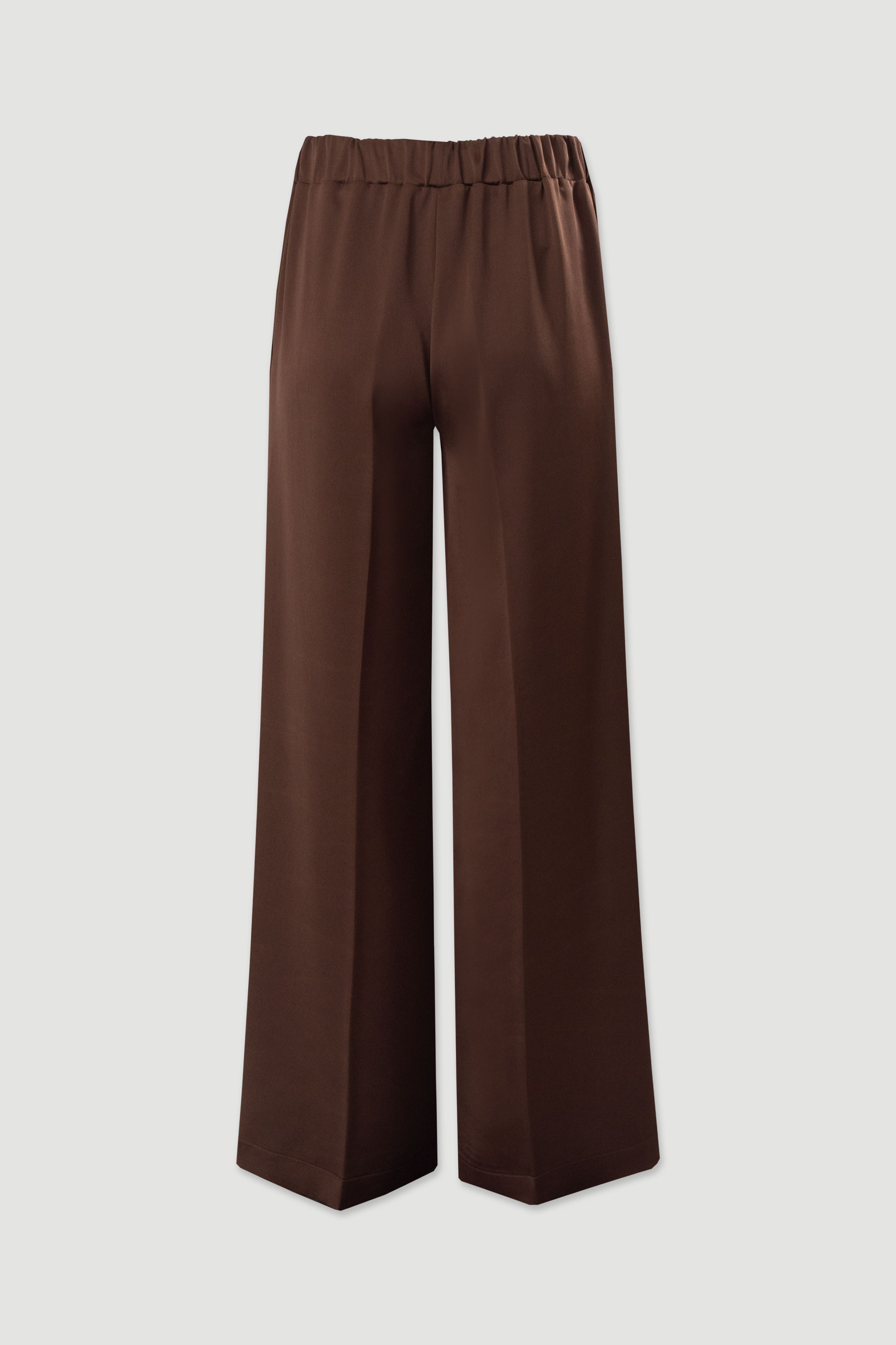 Pantalon satiné à jambe large