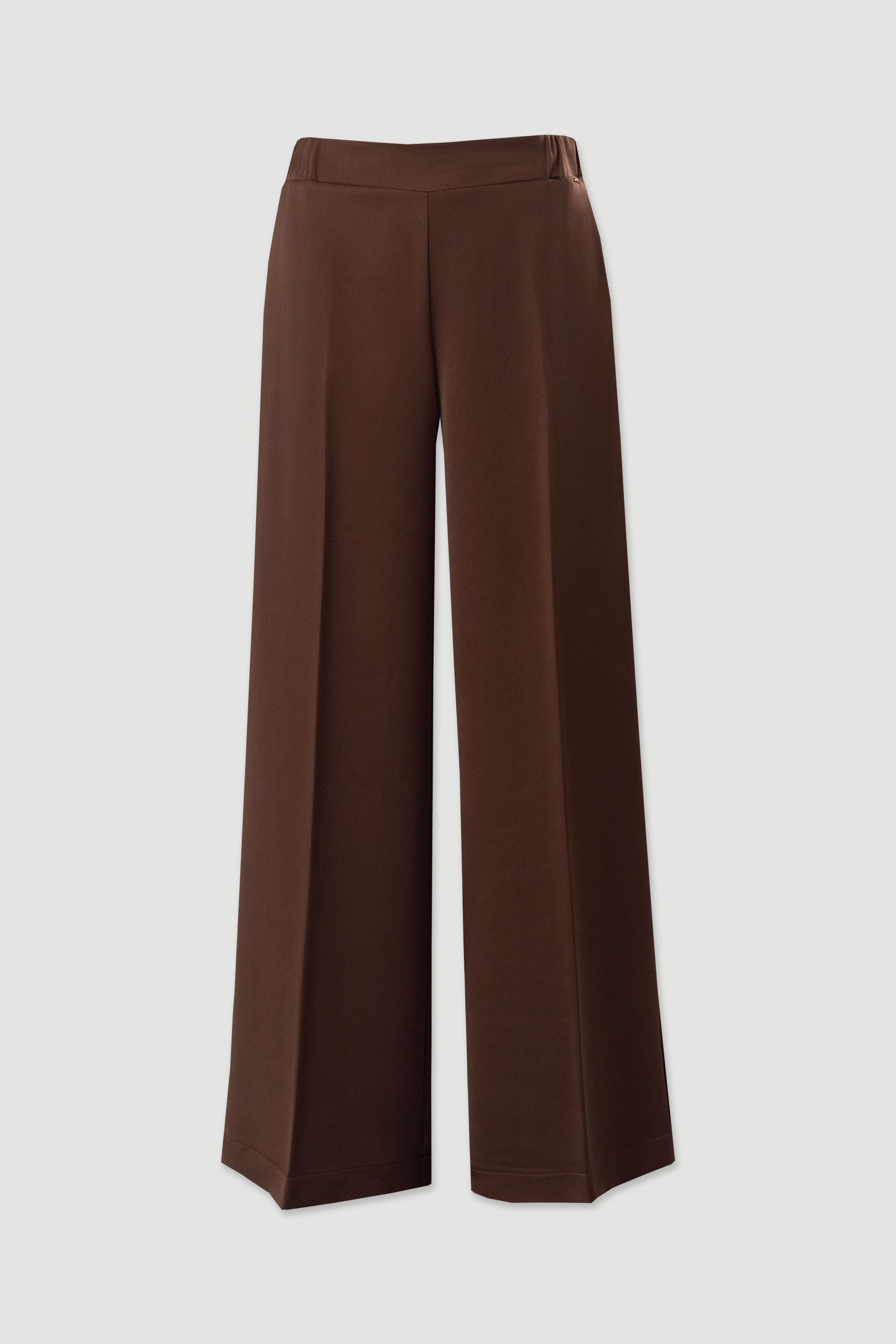 Pantalon satiné à jambe large