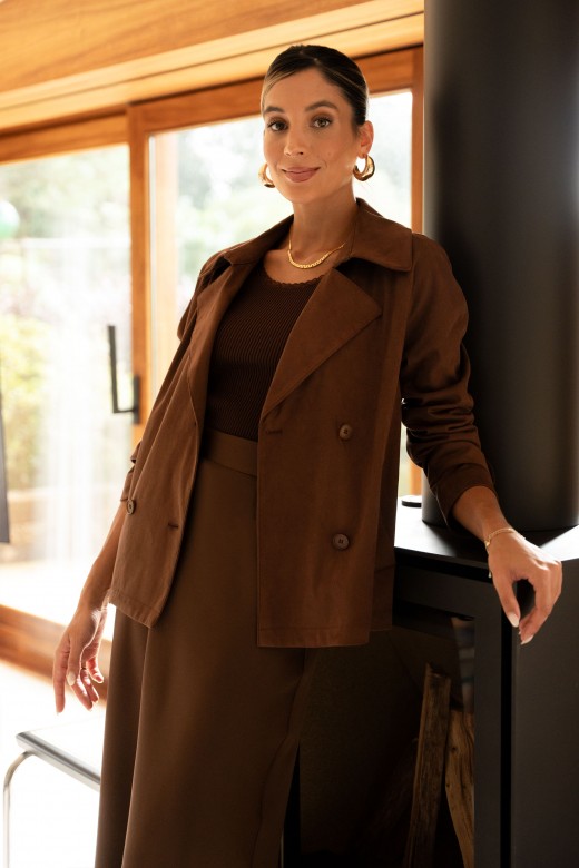 Veste croise effet sudine