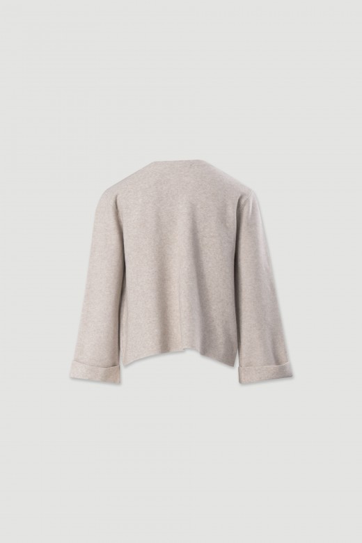 Cardigan fluide en maille