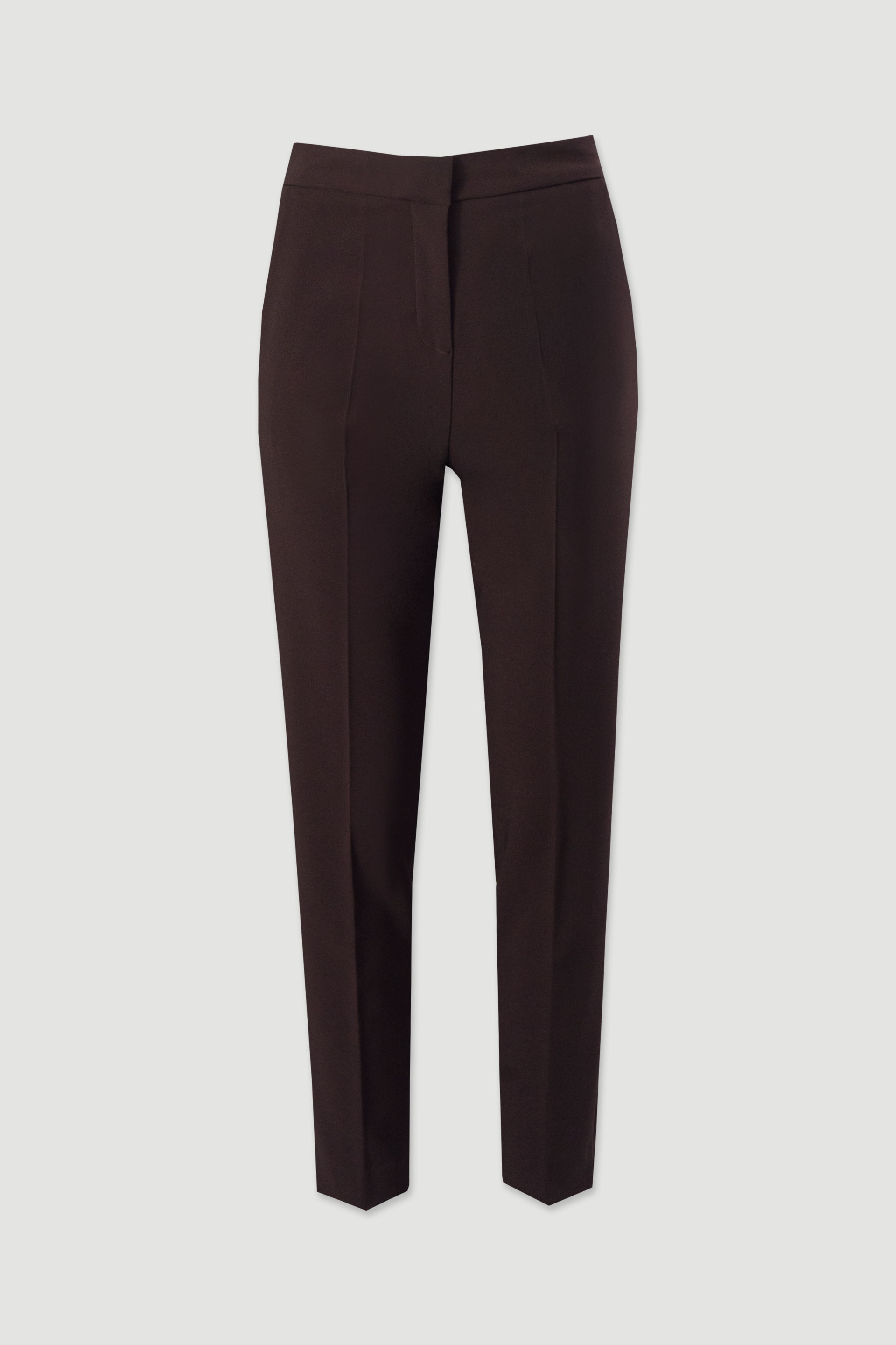 High-waisted classic trousers with elastic detail