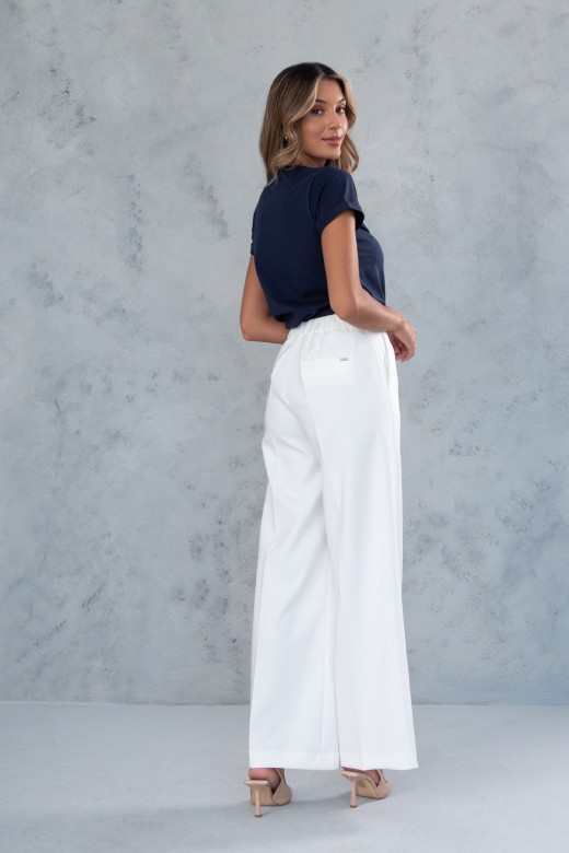 Pantaln clsico de pierna ancha
