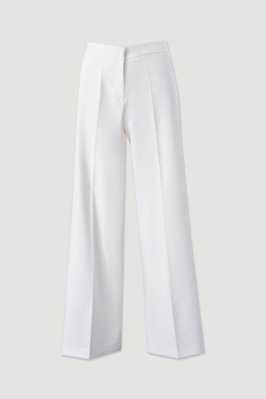 Pantaln clsico de pierna ancha