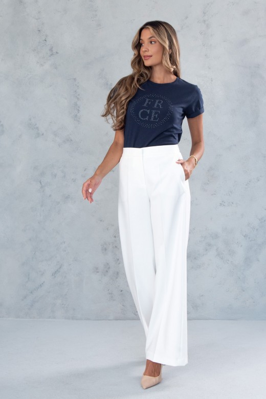 Pantalon classique  jambe large