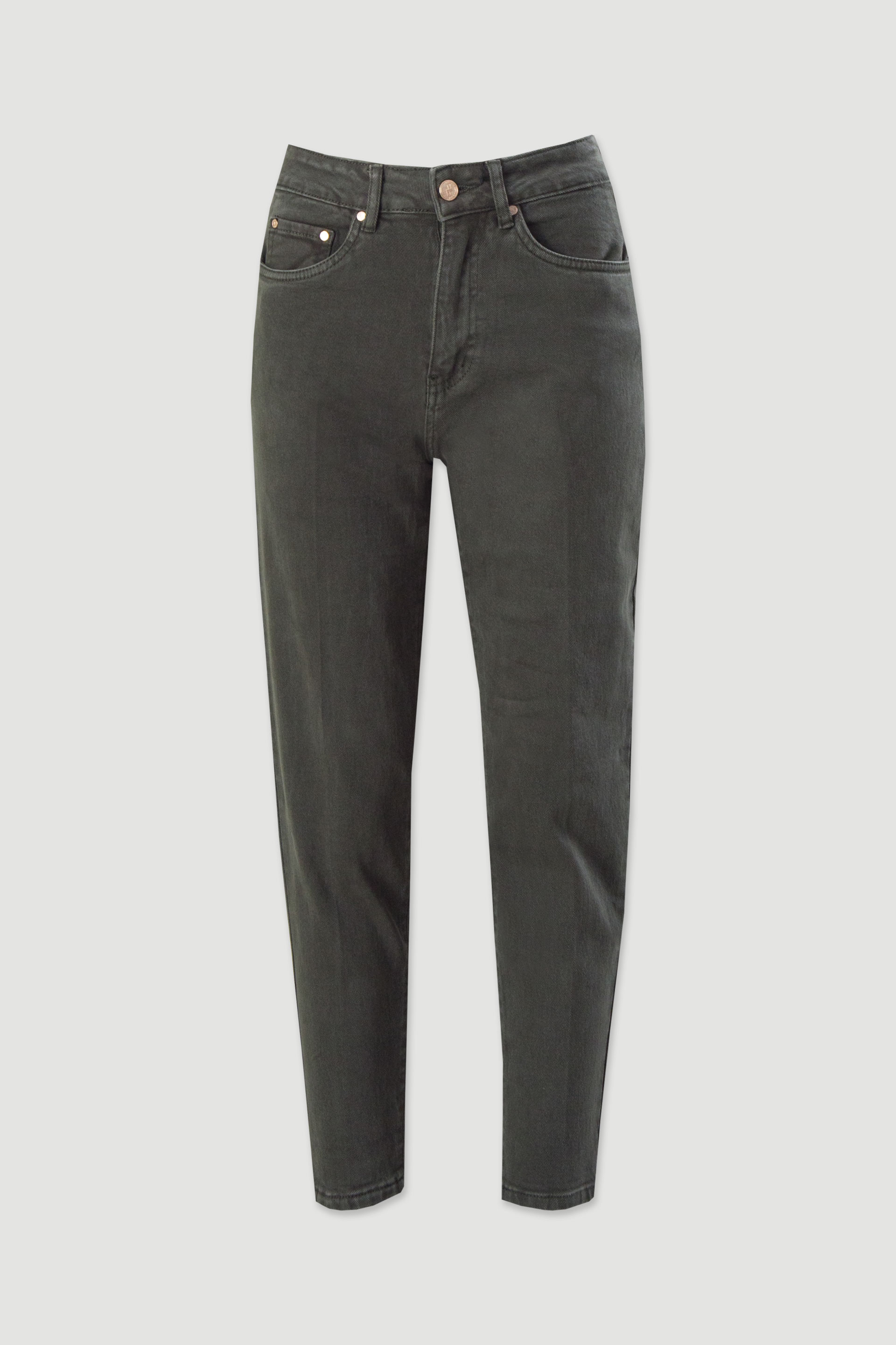 Mom fit jeans in cotton blend