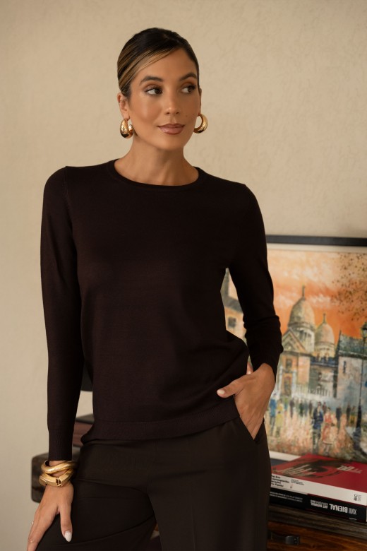 Pull basique en maille